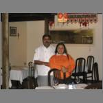 Anshu and Gaiety at their restaurant