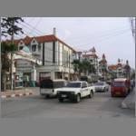 A street in Patong beach, lined with hotels, bars and shops