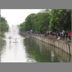 The most dangerous area of the town during Songkran: the moat!